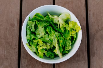 green vegetable in white bowl