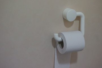 white toilet paper