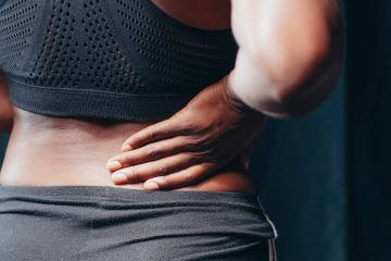 a person having a back pain